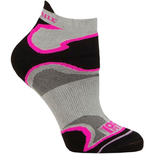 Mens and Ladies 1 Pair Multi Sport Fusion Socklet Socks Silver / Pink 3-5.5 Ladies - 1000 Mile - Modalova