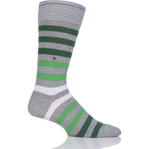 Pair Blackpool Multi Striped Cotton Socks Men's 6.5-11 Mens - Burlington - Modalova