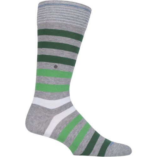 Pair Blackpool Multi Striped Cotton Socks Men's 6.5-11 Mens - Burlington - Modalova