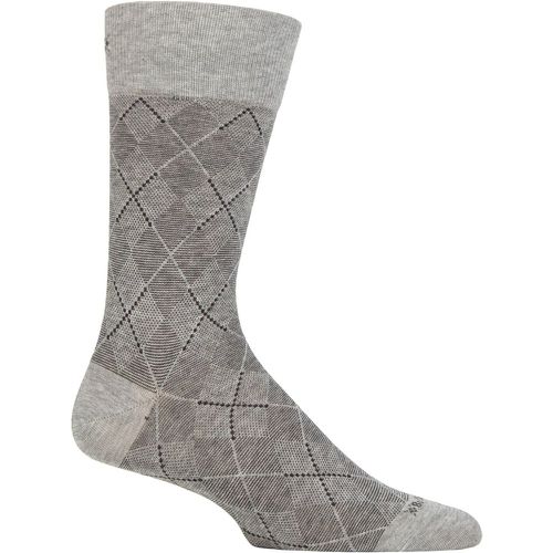 Mens 1 Pair Burlington Carrington Cotton Argyle Socks Light 6.5-11 Mens - SockShop - Modalova