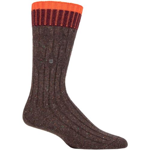 Mens 1 Pair Crafted Wool Boot Socks 6.5-11 Mens - Burlington - Modalova