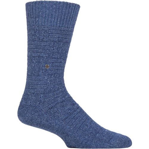 Mens 1 Pair Structured Wool and Cotton Boot Socks 6.5-11 Mens - Burlington - Modalova