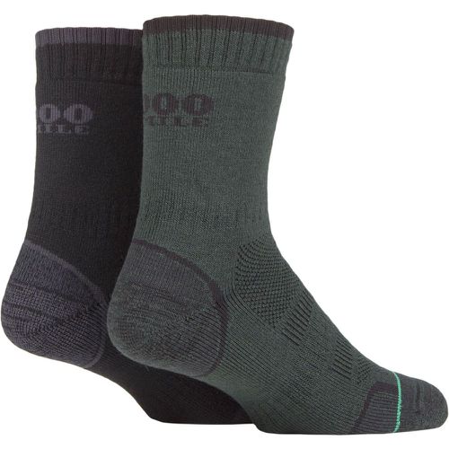 Mens and Ladies 2 Pair Combat Socks / Charcoal 3-5.5 - 1000 Mile - Modalova