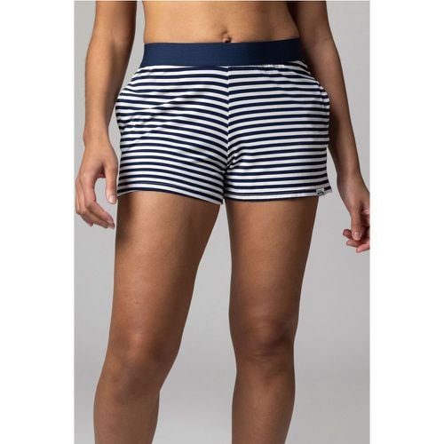 Ladies 1 Pack Bamboo Loungewear Selection Shorts Navy Stripe Shorts 16 Ladies - Lazy Panda - Modalova