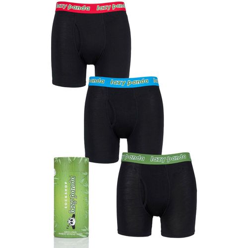 Pack Black / Red / Green Bamboo Boxer Shorts Men's Small - Lazy Panda - Modalova