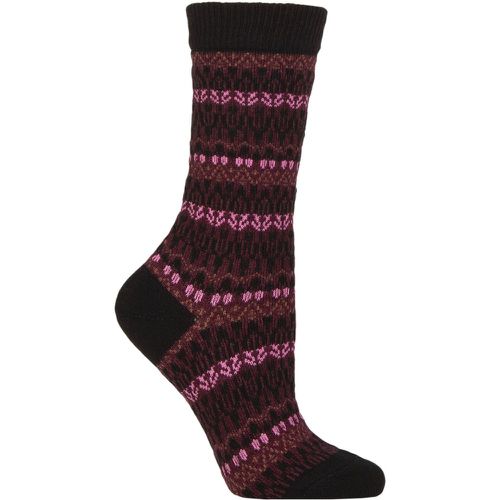 Ladies 1 Pair Falke Christmas Eve Wool Fairisle Socks 5.5-8 Ladies - SockShop - Modalova
