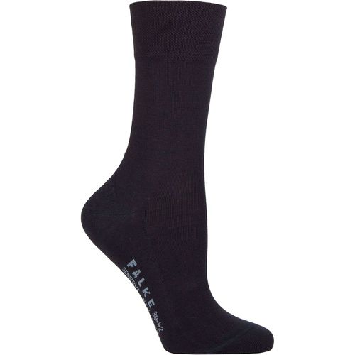 Ladies 1 Pair Sensitive New York Lyocell Gentle Grip Socks Dark Navy 5.5-8 Ladies - Falke - Modalova