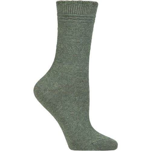 Women's 1 Pair Monument Wool and Organic Cotton Socks Pine Melange 2.5-5 Ladies - Falke - Modalova