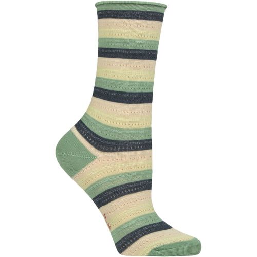 Women's 1 Pair Dopamine Stripe Lyocell Socks Nettle 5.5-8 Ladies - Falke - Modalova