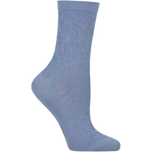 Women's 1 Pair Falke Creole Texture Animal Print Cotton Socks Ice 7-8 Women's - SockShop - Modalova