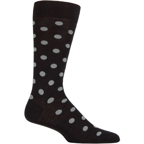 Mens 1 Pair Helianthus Merino Wool All Overs Spots Socks 7.5-9.5 Mens - Pantherella - Modalova