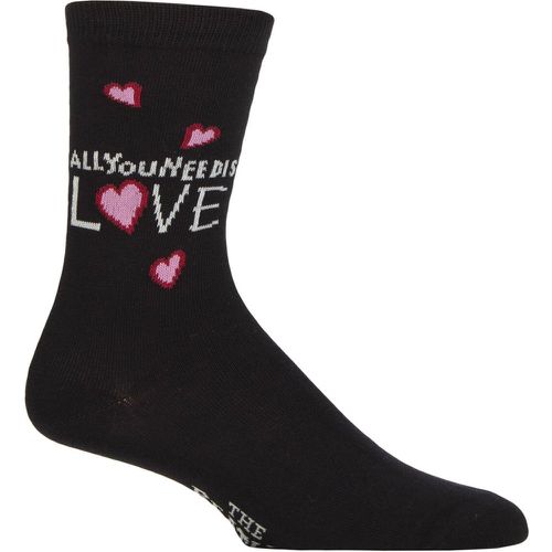 Music Collection 1 Pair The Beatles Cotton Socks All You need is Love 4-7 Unisex - SockShop - Modalova