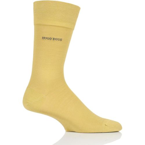 Pair Bright BOSS George 100% Mercerised Cotton Plain Socks Men's 10-11 Mens - Hugo Boss - Modalova