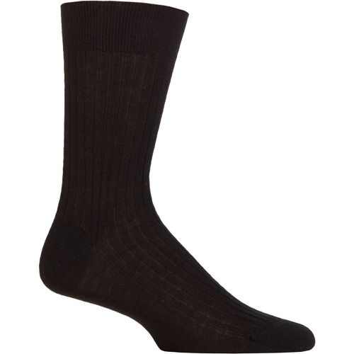 Mens 1 Pair Knightsbridge 100% Pure Cashmere Ribbed Socks 8-8.5 Mens 11 inches - Pantherella - Modalova