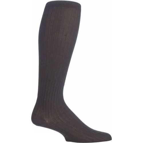 Pair Charcoal Merino Wool Rib Knee High Socks Men's 10-12 Mens - Pantherella - Modalova