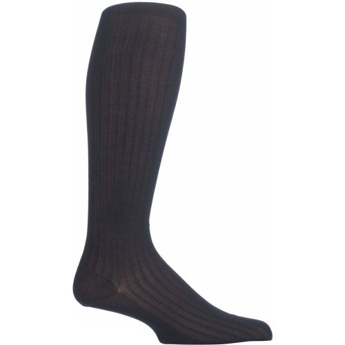 Pair Navy Merino Wool Rib Knee High Socks Men's 12.5-14 Mens - Pantherella - Modalova