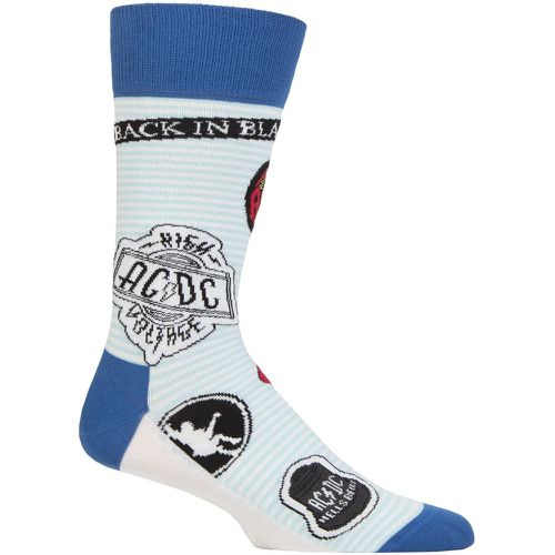 Music Collection 1 Pair AC/DC Cotton Socks Icons One Size - SockShop - Modalova