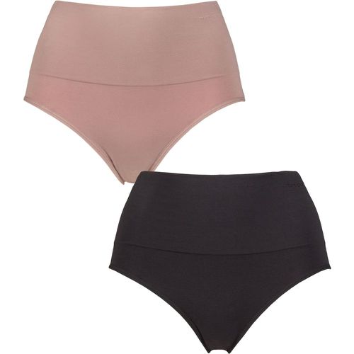 Ladies 2 Pack Ambra Seamless Smoothies Full Brief Underwear Mocca UK 10-12 - SockShop - Modalova