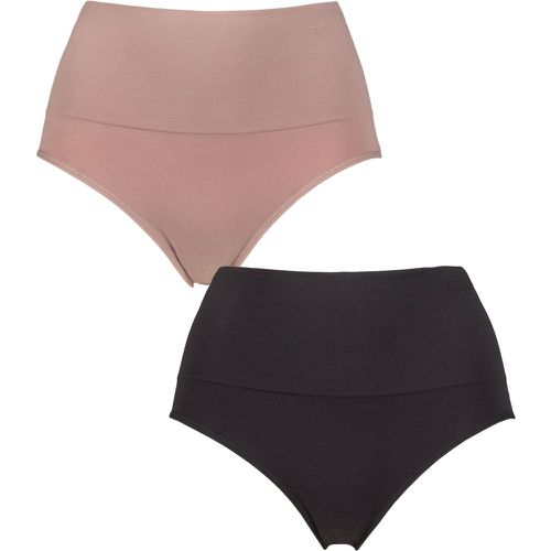 Women's 2 Pack Seamless Smoothies Full Brief Underwear Mocca UK 16-18 - Ambra - Modalova