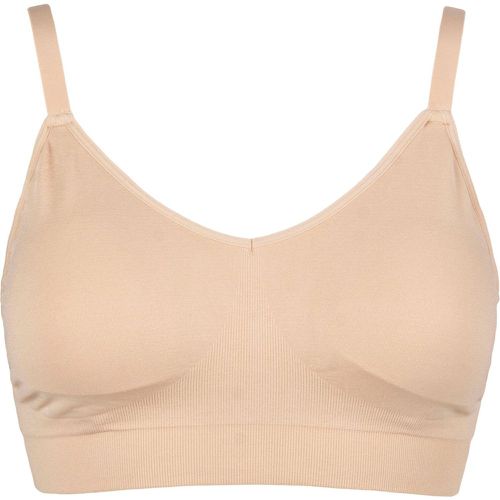 Women's 1 Pack Curvesque Support Wirefree Bra Nude UK 18-20 - Ambra - Modalova