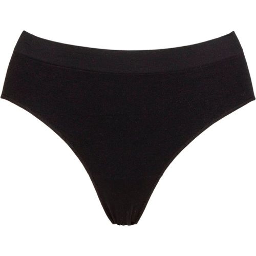 Ladies 1 Pack Bare Essentials Hi Cut Brief Underwear UK 12-14 - Ambra - Modalova