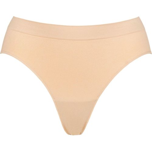 Ladies 1 Pack Bare Essentials Hi Cut Brief Underwear Rose Beige UK 16-18 - Ambra - Modalova