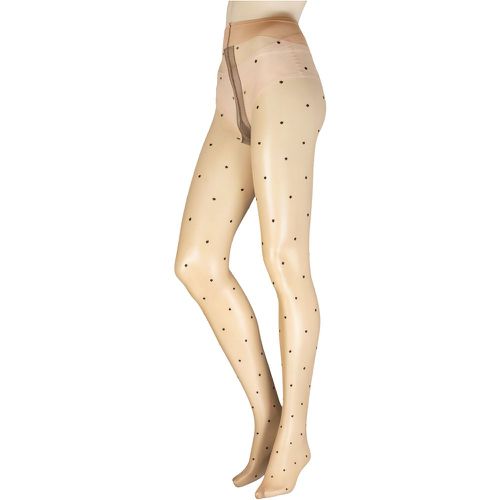 Women's 1 Pair Anguria Spotted Tights Cosmetic Large - Trasparenze - Modalova