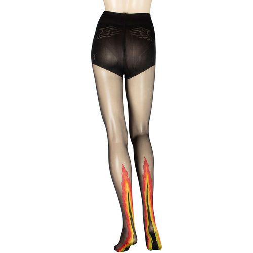 Women's 1 Pair Ardor Sheer Flame Tights Medium - Trasparenze - Modalova