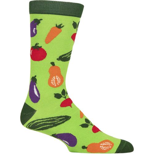 Mens and Women's 1 Pair Shared Earth Fair Trade Vegetables Bamboo Socks Vegetables UK 3-7 - SockShop - Modalova