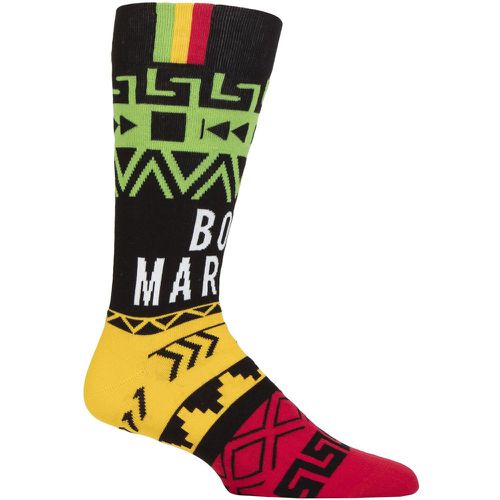 Music Collection 1 Pair Bob Marley Cotton Socks Press Play One Size - SockShop - Modalova