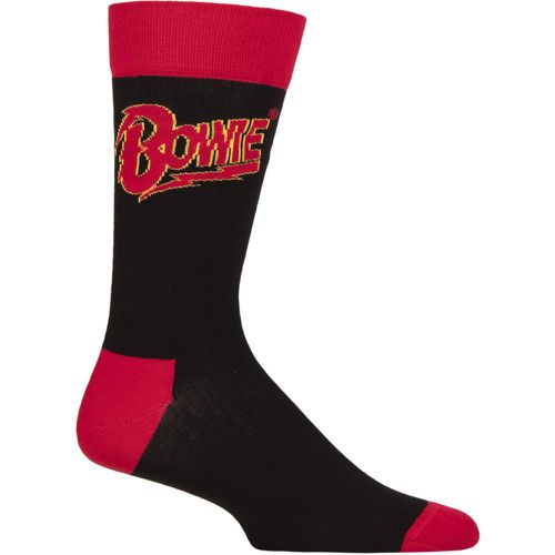 Music Collection 1 Pair David Bowie Cotton Socks Logo One Size - SockShop - Modalova