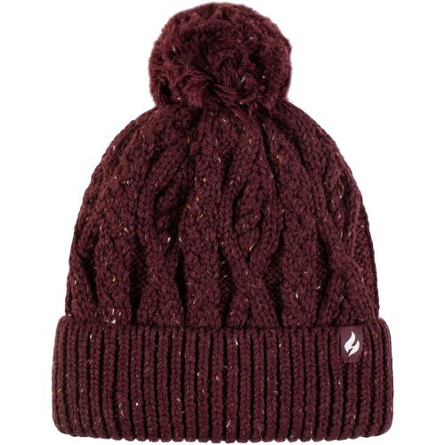 Women's 1 Pack SOCKSHOP Salzburg Cable Knit Hat Wine One Size - Heat Holders - Modalova