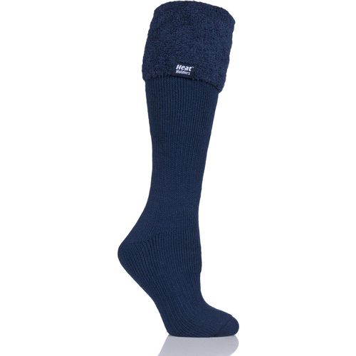 Women's 1 Pair SOCKSHOP Wellington Boot Thermal Socks Indigo - Heat Holders - Modalova