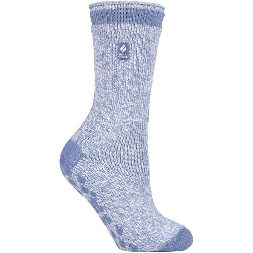 Women's 1 Pair SOCKSHOP 2.3 TOG Plain and Patterned Slipper Socks Florence Denim 4-8 Ladies - Heat Holders - Modalova