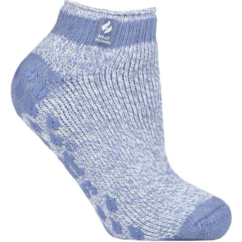 Women's 1 Pair SOCKSHOP 2.3 TOG Patterned and Striped Ankle Slipper Socks Pisa Denim 4-8 Ladies - Heat Holders - Modalova