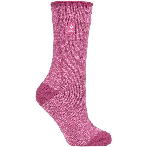 Women's 1 Pair SOCKSHOP 2.3 TOG Patterned Thermal Socks Lisbon Heel & Toe Muted 4-8 Ladies - Heat Holders - Modalova