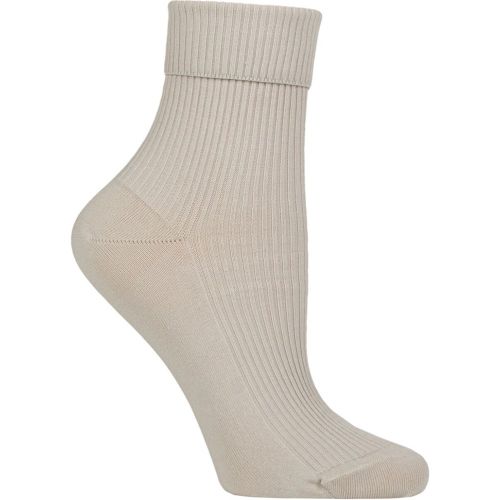 Women's 1 Pair Organic Cotton Crew Socks Silver One Size - Charnos - Modalova