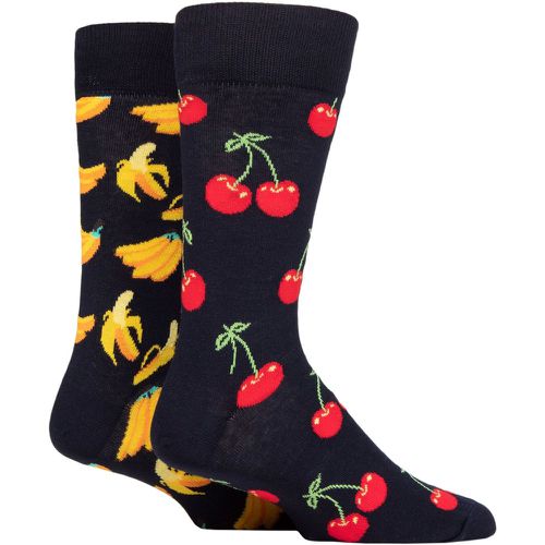 Mens and Ladies 2 Pair Classic Cherry Socks Multi 7.5-11.5 Unisex - Happy Socks - Modalova