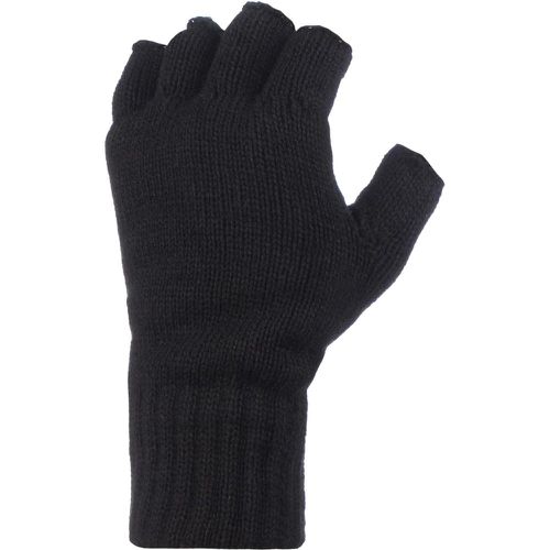 Pair 3.2 Tog Heatweaver Yarn Fingerless Gloves Men's One Size - Heat Holders - Modalova