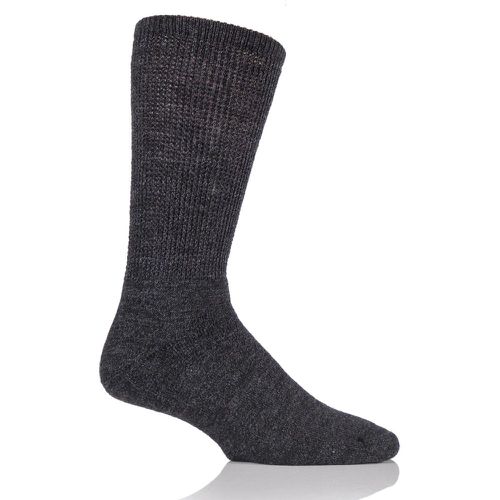 Pair Charcoal Wool Diabetic Socks Men's 6-11 Mens - HJ Hall - Modalova
