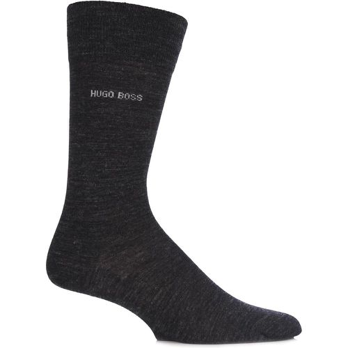 Pair Charcoal BOSS William Plain Merino Wool Socks Men's 7-8 Mens - Hugo Boss - Modalova