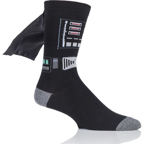 Pair Disney Star Wars Darth Vader Cape Socks Men's 6-11 Mens - Film & TV Characters - Modalova