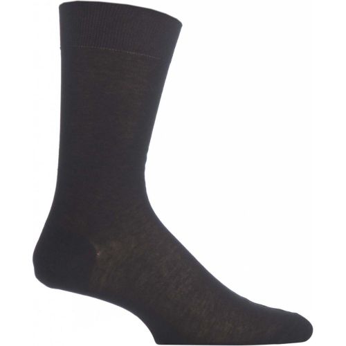 Pair Plain 100% Cotton Lisle Socks Men's 8-8.5 Mens - Pantherella - Modalova