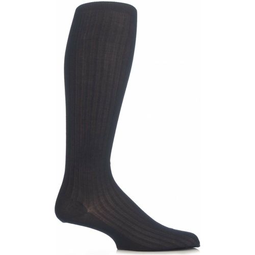 Pair Navy Merino Wool Rib Knee High Socks Men's 10-12 Mens - Pantherella - Modalova