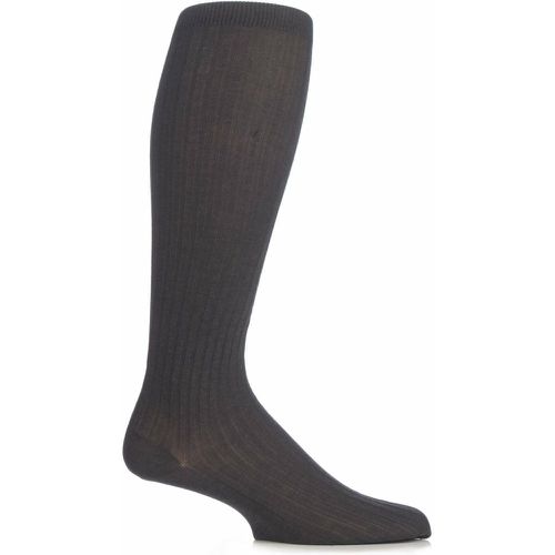 Pair Charcoal Merino Wool Rib Knee High Socks Men's 10-12 Mens - Pantherella - Modalova