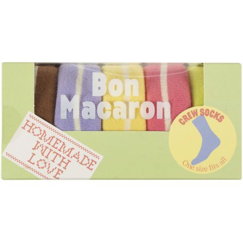 EAT MY SOCKS 1 Pair Bon Macaron Cotton Socks Macaron One Size - SockShop - Modalova