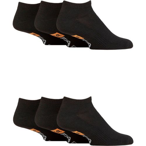 Mens 6 Pair Plain, Patterned and Striped Trainer Socks Plain 6-11 - Farah - Modalova