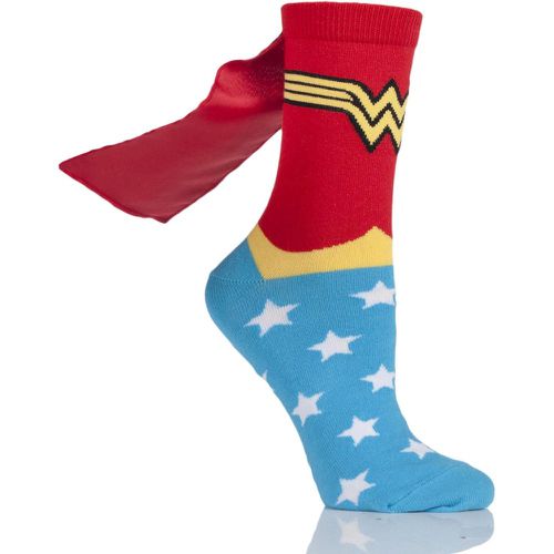 Pair Assorted DC Comics Wonder Woman Cape Socks Ladies 4-8 Ladies - Film & TV Characters - Modalova