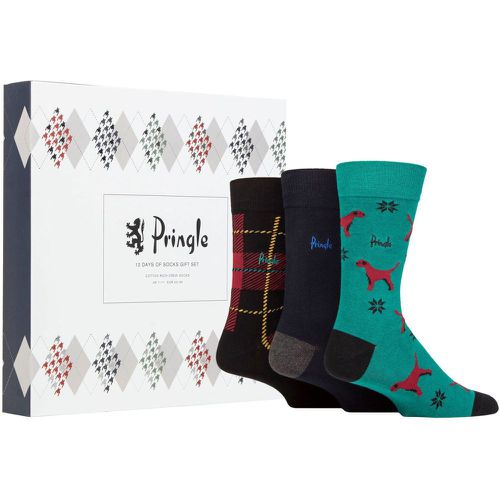 Mens 12 Pair 12 Days of Socks Christmas Advent Calendar Multi 7-11 Mens - Pringle - Modalova