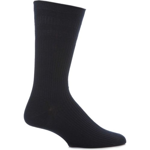 Pair Navy Original Cotton Softop Socks Men's 6-11 Mens - HJ Hall - Modalova